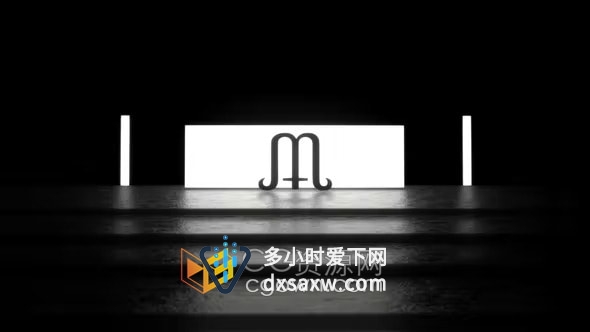 AE模板-3D光影效果适合方形和矩形灯光标志动画