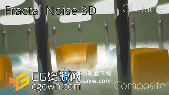 Fractal Noise 3D v1.5.4 Win/Mac系统AE插件三维空间噪波云雾工具