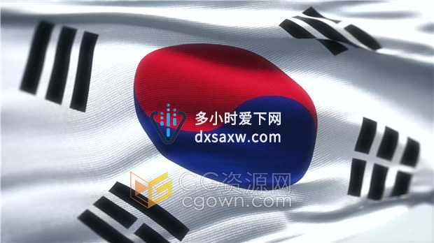 视频素材-Canada加拿大国旗动画效果国家旗帜动态素材