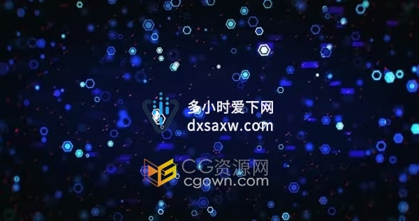 未来高科技互联网图形动画背景效果视频素材4K分辨率