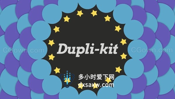 Dupli-Kit v1.1 AE脚本复制图层排列图案动画效果控制工具