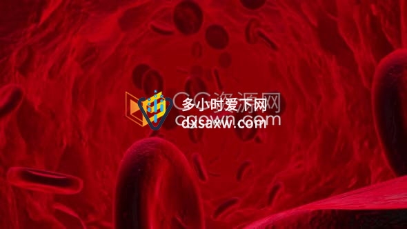视频素材DNA血细胞动态循环背景VJ视频素材效果下载