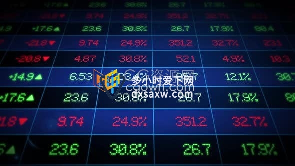 证券交易所股票代码股票行情展示LED屏幕效果背景视频素材下载