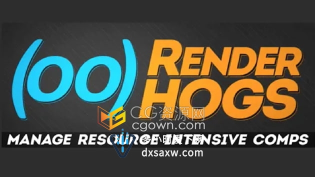 RenderHogs v1.11 AE脚本禁用不必要的图层和效果提高速度渲染时间