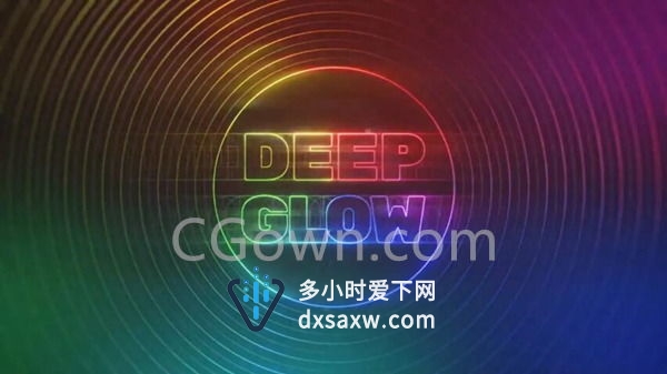 Mac版本AE插件Deep Glow v1.4.4中文汉化高级辉光发光工具