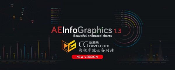 AE脚本 快速创建各种动态信息图表动画效果工具 简单快捷
