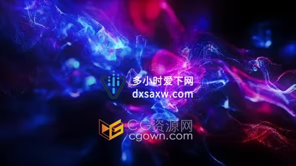 流体粒子发光粒子循环动画抽象背景视频素材下载