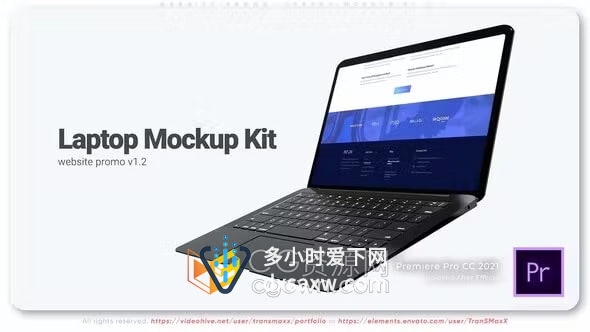 PR模板-笔记本电脑广告网站服务应用程序宣传视频