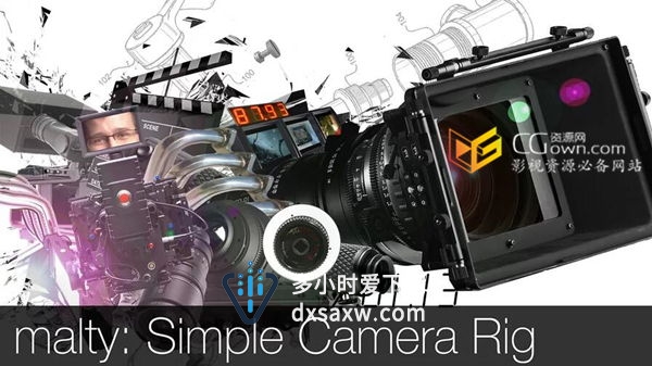 AE脚本 malty: Simple Camera Rig 2.0 镜头摄像机绑定神器