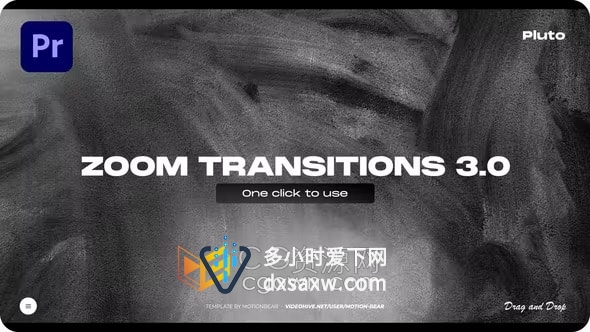 PR转场模板免费下载-缩放过渡Zoom Transitions 3.0