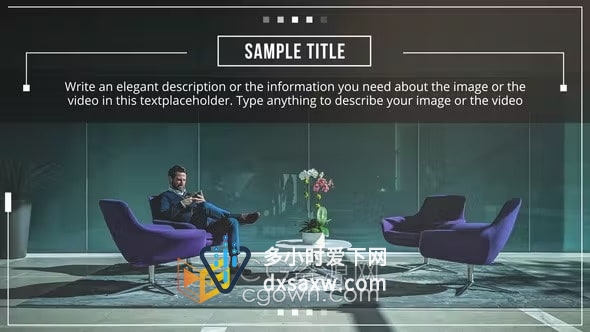 PR模板-现代简约商业宣传视频企业办公场所出租广告商务会议幻灯片演示