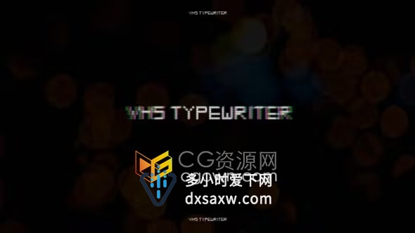 70多个老式VHS打字机风格复古闪烁标题VHS Typewriter Titles-PR模板