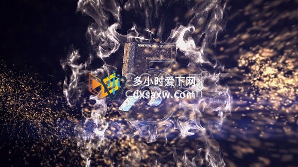 快速爆炸粒子动画效果10秒倒计时倒数背景-视频素材
