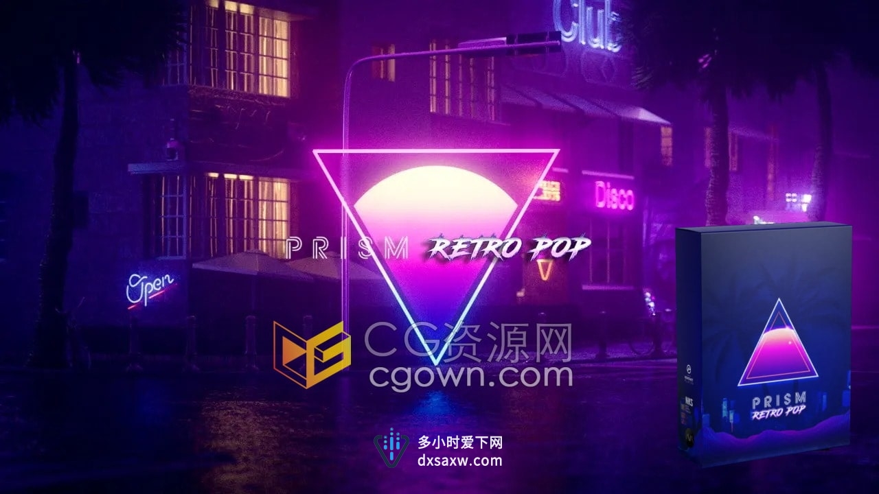 AVA Music Group PRISM Retro Pop 10种担架子鼓预设歌曲打击乐音色工具