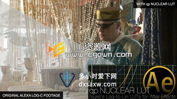 【汉化版】AE颜色空间转换插件 qp Nuclear LUT v1.0 Win&Mac