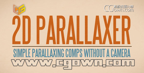 AE脚本 2D Parallaxer 场景摄像机平移动画运动效果 带使用教程