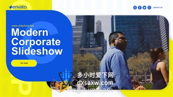 AE模板-商业演示企业活动宣传视频公司品牌广告
