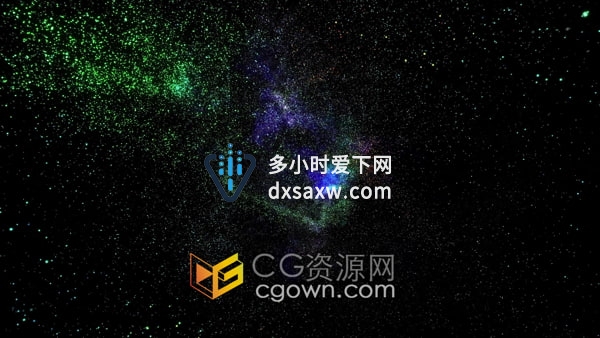 穿越美丽3D星云宇宙银河系场景动画视频素材下载