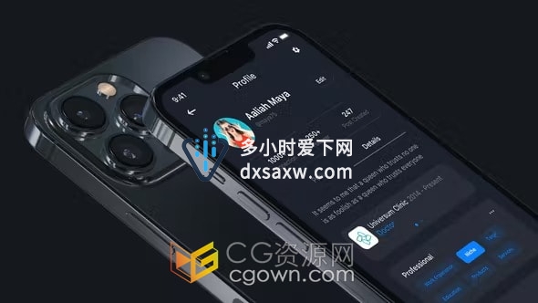 2022款APP应用模型手机介绍推广视频动画制作AE模板下载