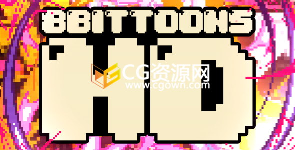 8Bit像素复古经典冒险游戏手绘动画卡通风格视频素材下载