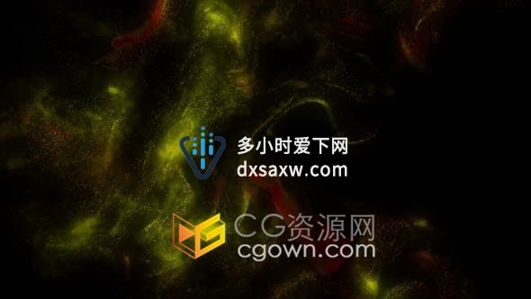 视频素材-抽象多彩粒子流动漂浮动画效果晚会音乐会舞蹈活动舞台背景