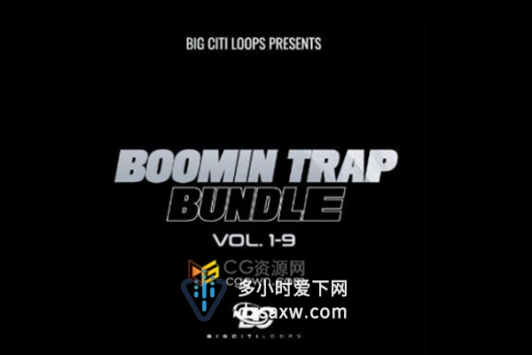 Boomin陷阱捆绑包（第1-9卷）包含roaring 808s优雅长笛即兴演奏等