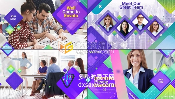 PR模板-数字科技公司业务团队商务中心视频营销宣传片
