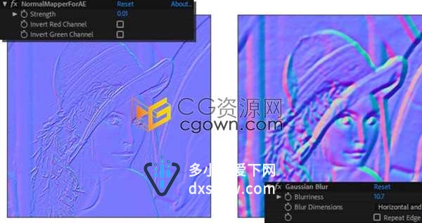Normal Mapper v1.0 AE插件下载制作法线贴图浮雕效果