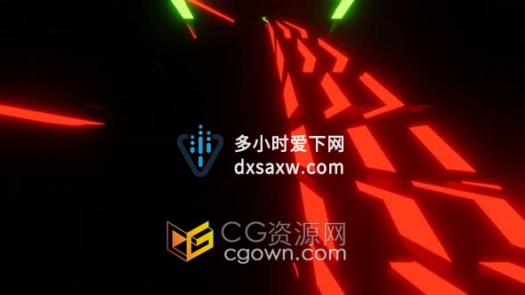 视频素材-霓虹灯音乐会光束闪烁迪斯科夜总会酒吧节目表演激光背景