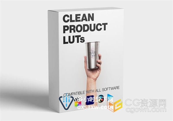 10个明亮清晰白色产品LUT调色商业广告图片视频专业校色Clean Products LUT