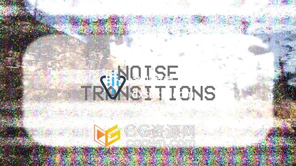 Noise Transitions 7种燃烧胶片损坏效果电视屏幕故障视频转场视频素材