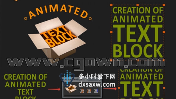 AE脚本 文字排版布局动画神器 Animated TextBlock v1.11 带视频教程