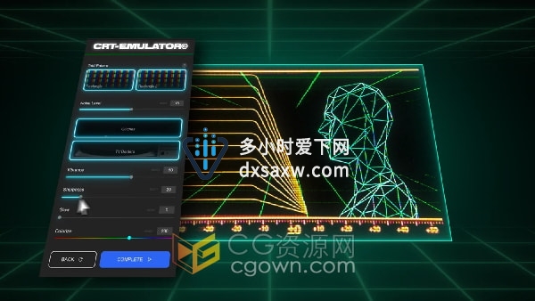CRT Emulator 8.2 AE脚本CRT画面仿真模拟器