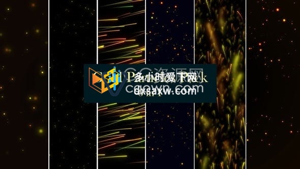 视频素材4K分辨率循环动态背景粒子闪光生长动画效果