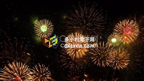 4K五彩斑斓礼花升腾烟花视频素材