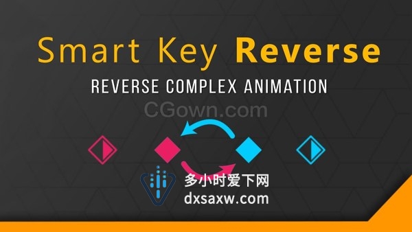 Smart Key Reverse v2.0 AE脚本一键智能一键反转关键帧动画