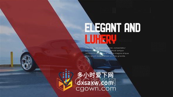 汽车商务标题介绍企业广告宣传包装炫酷AE模板