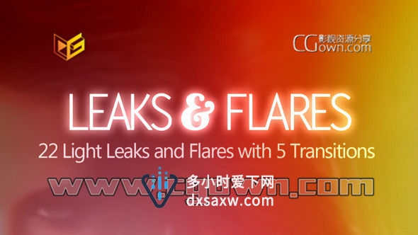 27组柔软漏光耀斑叠加转场全高清视频素材 阳光明媚 Leaks & Flares