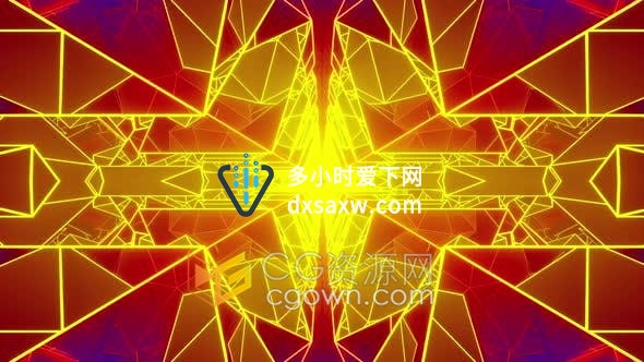 VJ素材-4k抽象几何图形不规则拼接背景电子自动化循环效果视频