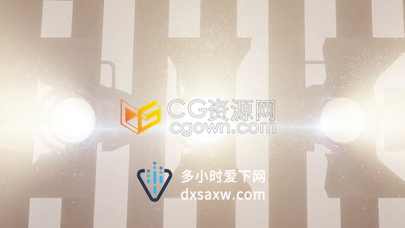 模拟DJ舞台反射器专业舞台4k灯光粒子反射光效视频素材