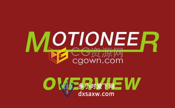 Motioneer v1.1.3 AE脚本快速复制运动图形动画关键帧控制工具