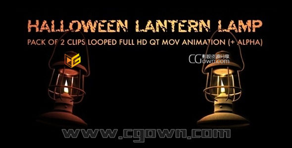 烧油或煤油灯笼灯视频素材 万圣节圣诞节复活节 Lantern Lamp – Pack Of 2 3083689