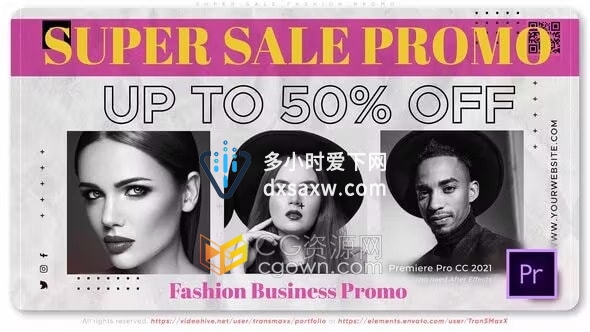 AE模板-新品到货服装广告商场折扣活动时尚促销宣传视频