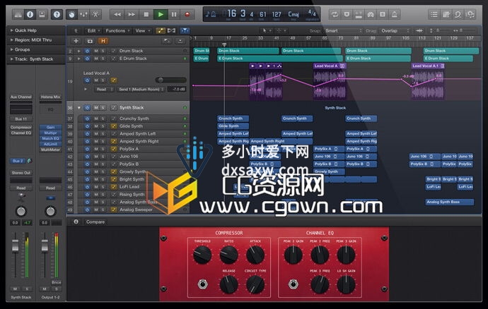 Logic Pro X 10.1.1 中文版 Mac平台专业音乐制作编辑软件