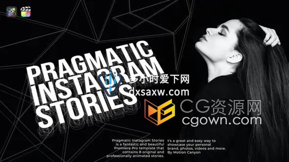 8组短视频制作发布到媒体平台小视频FCPX插件