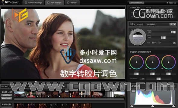 FCPX数字转胶片插件Filmconvert Pro v2.09 Final Cut Pro X And Motion (MacOSX)