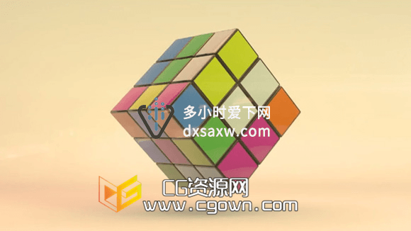 Cinema 4D 魔方建模和动画推移快速教程