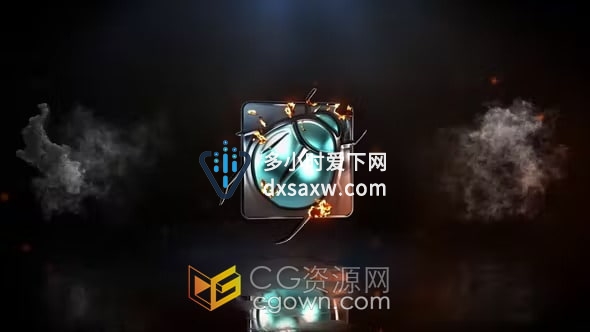 火焰燃烧烟雾特效LOGO视频片头动画-AE模板下载