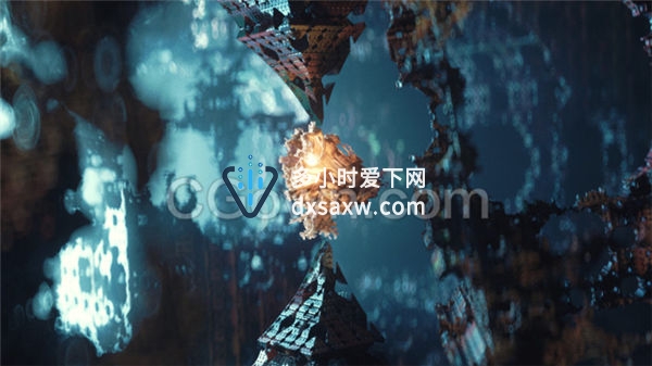 C4D视频教程下载使用Octane2018中Vectron特性制作抽象分形动画