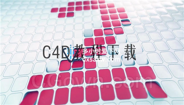 C4D R20域系统Fields翻转面板数字倒计时转场图形动画教程下载